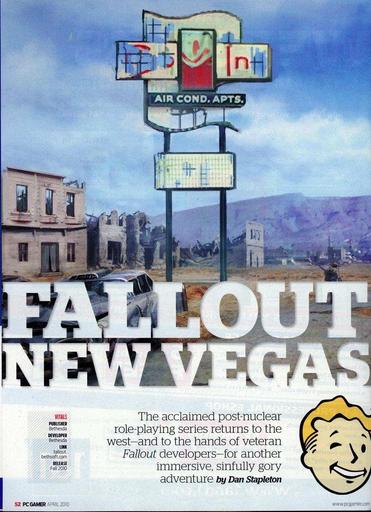 Fallout: New Vegas - Сканы Fallout: New Vegas из PC Gamer US